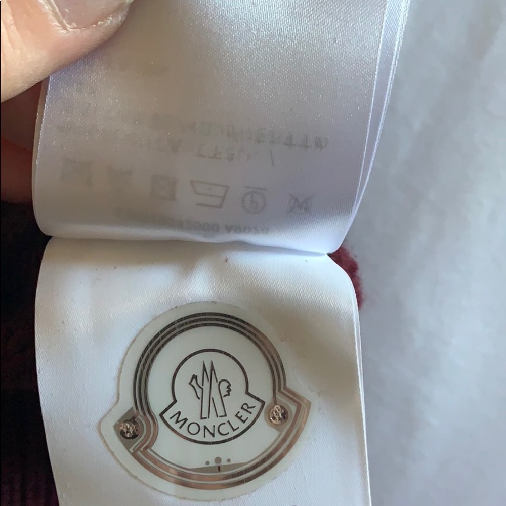 SOLD Moncler Logo Burgundy Sweater - Picture 9 of 12